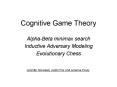 Cognitive Game Theory PowerPoint PPT Presentation
