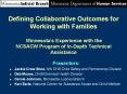 Defining Collaborative Outcomes for Working with Families  Minnesota's Experience with the NCSACW Program of In-Depth Technical Assistance PowerPoint PPT Presentation