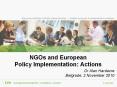NGOs and European Policy Implementation: Actions PowerPoint PPT Presentation