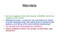 Mandela PowerPoint PPT Presentation