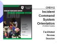 ICS 100 - Incident Command System I-100 PowerPoint PPT Presentation