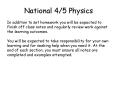 National 4/5 Physics PowerPoint PPT Presentation