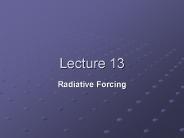 Radiative Forcing