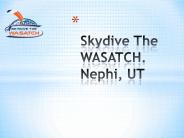 Salt lake skydiving skydive the wasatch