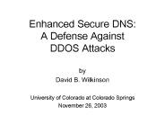 Enhanced Secure DNS: A Defense Against DDOS Attacks