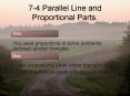 7-4 Parallel Line and Proportional Parts. PowerPoint PPT Presentation