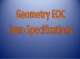 Geometry EOC PowerPoint PPT Presentation