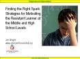 Finding the Right Spark: Strategies for Motivating the Resistant Learner at the Middle and High School Levels  Jim Wright www.interventioncentral.org PowerPoint PPT Presentation