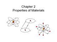 Chapter 2 Properties of Materials