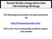 Social Media Integration into Advertising Strategy