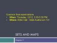 Sets and Maps PowerPoint PPT Presentation