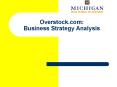 Overstock.com: Business Strategy Analysis PowerPoint PPT Presentation