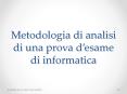 Metodologia di analisi di una prova d PowerPoint PPT Presentation