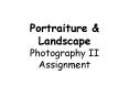 Portraiture PowerPoint PPT Presentation