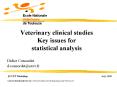 Veterinary clinical studies Key issues for statistical analysis PowerPoint PPT Presentation