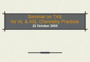 Seminar on TAS for AL