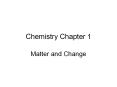 Chemistry Chapter 1 PowerPoint PPT Presentation