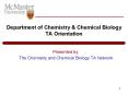 Department of Chemistry PowerPoint PPT Presentation