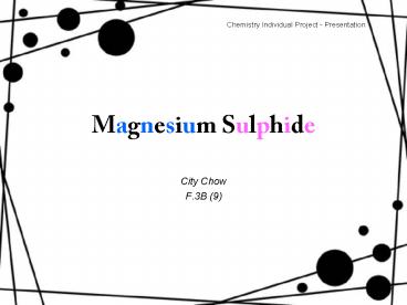 Magnesium Sulphide