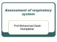 Assessment of respiratory system PowerPoint PPT Presentation