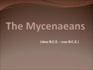 The Mycenaeans