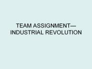TEAM ASSIGNMENT
