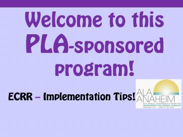 Every Child Ready to Read  @ Los Angeles Public Library