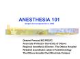 ANESTHESIA 101 Surgery Core program Nov 4, 2008 PowerPoint PPT Presentation