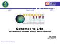 Genomes to Life a partnership between Biology and Computing PowerPoint PPT Presentation