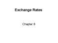Exchange Rates PowerPoint PPT Presentation