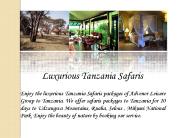 Luxurious Tanzania Safaris