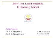 Short-Term Load Forecasting