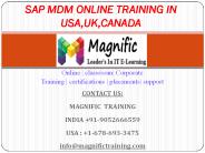 Sap Mdm Online Training in Usa,Uk,Canada