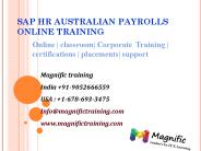 sap hr australia payrolls online training