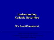 Understanding Callable Securities  PFM Asset Management