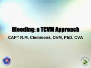 Bleeding: a TCVM Approach