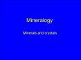 Mineralogy PowerPoint PPT Presentation