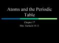 Atoms and the Periodic Table PowerPoint PPT Presentation