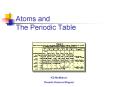 Atoms and The Periodic Table PowerPoint PPT Presentation