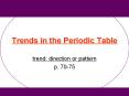 Trends in the Periodic Table PowerPoint PPT Presentation
