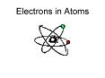 Electrons in Atoms PowerPoint PPT Presentation