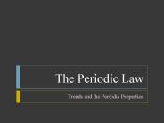 The Periodic Law