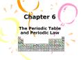 Chapter 6 The Periodic Table and Periodic Law PowerPoint PPT Presentation