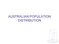 AUSTRALIAN POPULATION DISTRIBUTION PowerPoint PPT Presentation