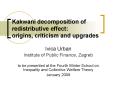 Kakwani decomposition of redistributive effect: origins, criticism and upgrades PowerPoint PPT Presentation