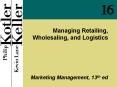 Managing Retailing, Wholesaling, and Logistics PowerPoint PPT Presentation