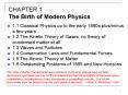 1.1 Classical Physics up to the early 1890s plus/minus a few years PowerPoint PPT Presentation