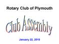 Rotary Club of Plymouth PowerPoint PPT Presentation