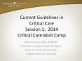 Current Guidelines in Critical Care Session 1: 2014 Critical Care Boot Camp PowerPoint PPT Presentation