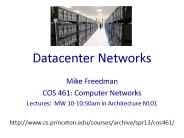 Datacenter Networks